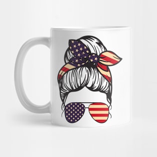 American Mom With Sunglasses Mug